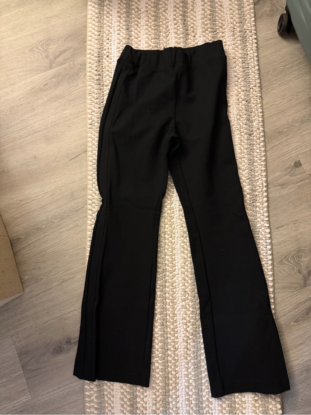 Anthropologie Black Stretch Flare Pants